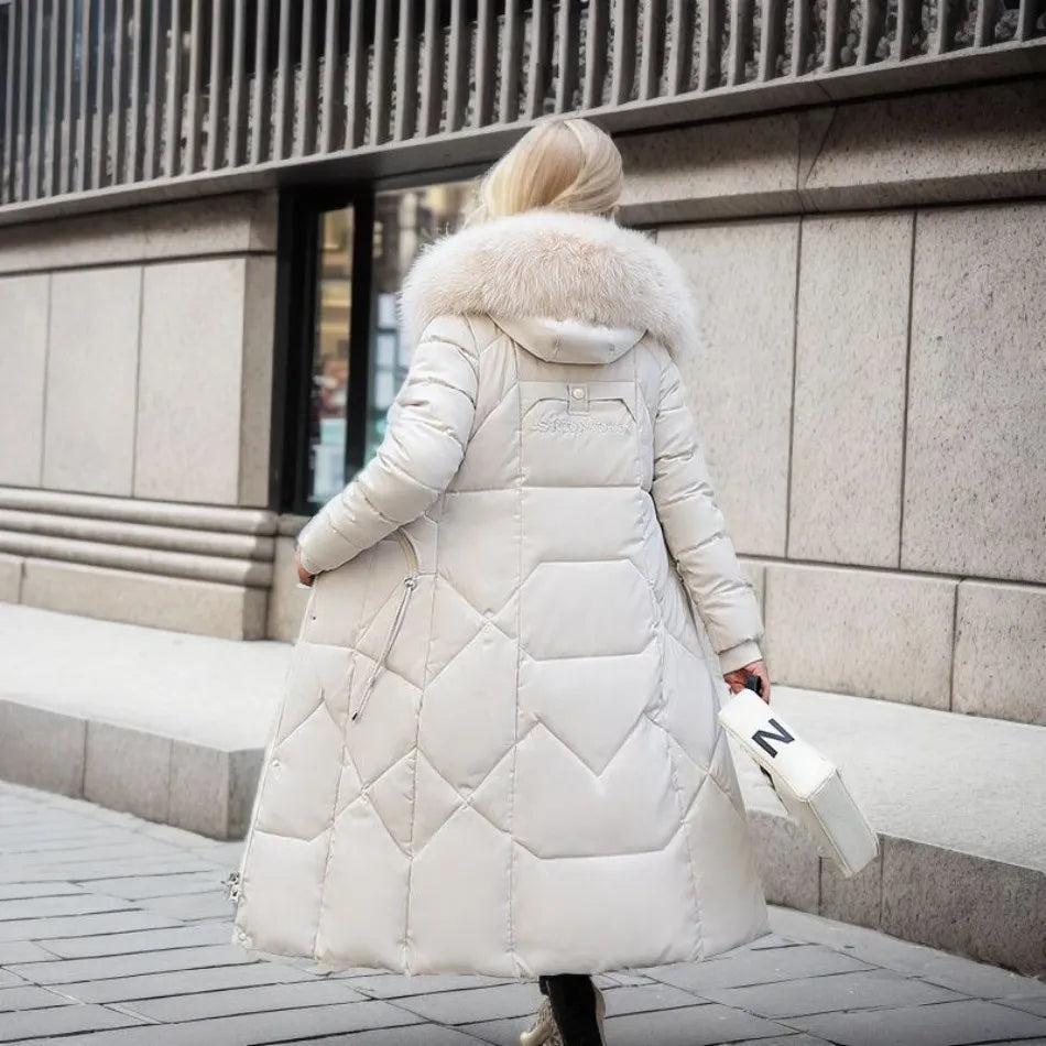 Marine - Abrigo de invierno cálido y alargado