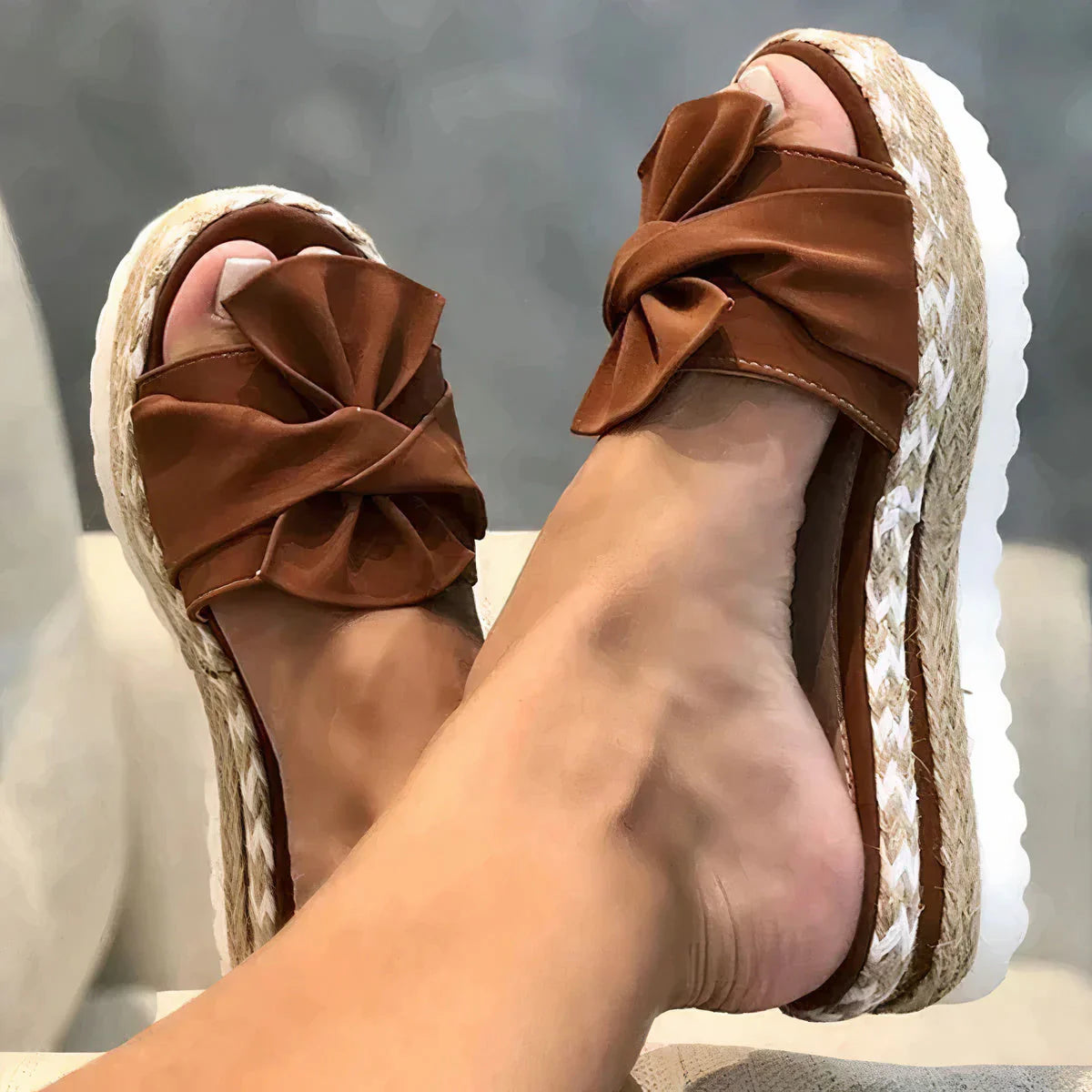 Sarah - Sandalias de plataforma con alpargatas para mujer