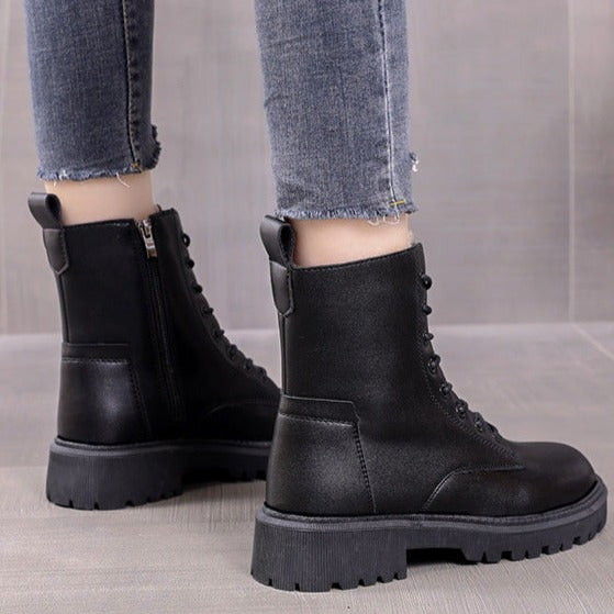 Lovie - Botas de invierno de piel negra