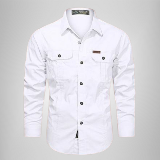 Bertram - Camisa cargo para hombre