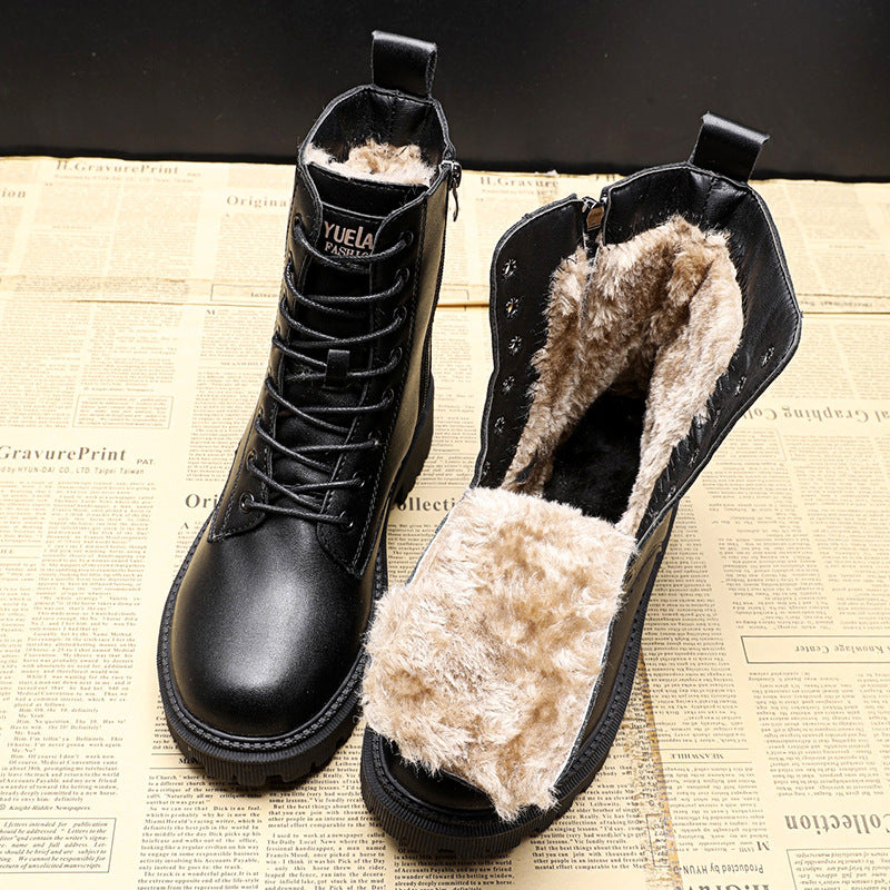 Lovie - Botas de invierno de piel negra